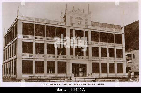 Crescent Hotel, Steamer Point, Aden Stockfoto