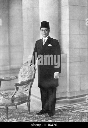 Farouk I, König von Ägypten und Sudan Stockfoto