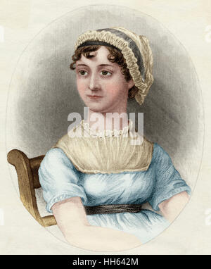 Jane Austen (1775-1817) - englischer Schriftsteller. Stockfoto