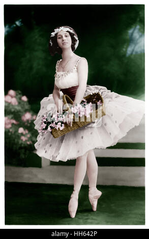 Anna Pavlova - Russische Balletttänzerin Stockfoto