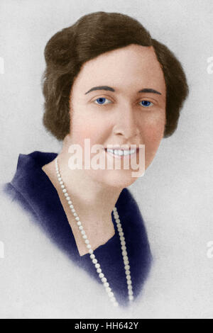 Agatha Christie (1890-1976)-Krimiautor, Schriftsteller und Dramatiker - Foto bald nach der Veröffentlichung ihres ersten Romans Poirot 1923 Englisch. Stockfoto