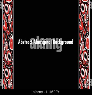 Abstrakt rot-schwarzen Hintergrund native Stock Vektor