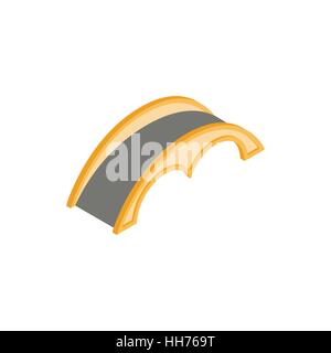 Bogenbrücke-Symbol, isometrischen 3d Stil Stock Vektor