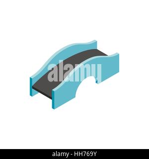 Konkrete Bogenbrücke Symbol, isometrischen 3d Stil Stock Vektor