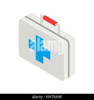 Hausapotheke mit blauen Kreuzsymbol Stock Vektor