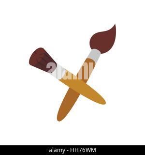 Pinsel-Symbol, isometrischen 3d Stil zu malen Stock Vektor