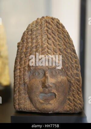 Römische Epoche. Tragische Maske. Clay. 1. Jahrhundert n. Chr. Spanien. Römischen Hispania. Nationales Archäologisches Museum, Madrid. Spanien. Stockfoto