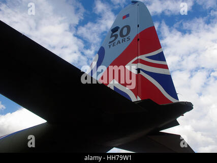 Wir feiern 50 Jahre von der c-130 im RAF Service. Stockfoto