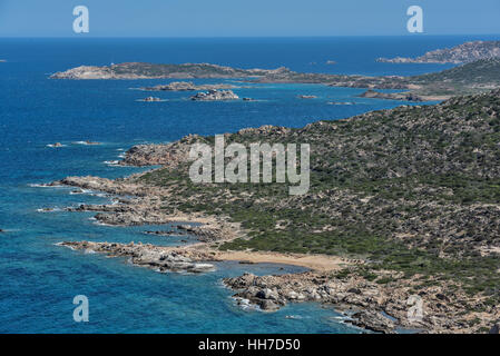 Rugged coast, La Maddalena, Provinz Sassari, Gallura Inselregion, Sardinien, Italien Stockfoto