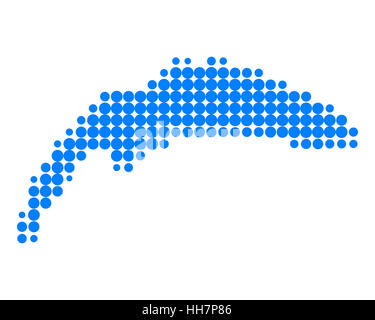 blau, Schweiz, Illustration, Frankreich, Kreis, Karte, gepunktet, Dot, Raster, Stockfoto