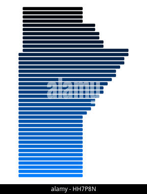 blau, Linien, Illustration, Kanada, Karte, Raster, gefüttert, Provinz, Design, Stockfoto