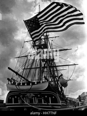 USS Constitution in der Charlestown Navy Yard Boston Mass USA Stockfoto