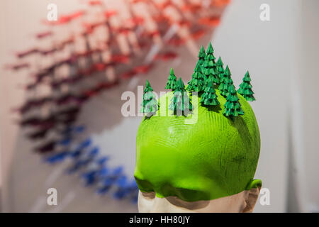 Islington, London, UK. 17. Januar 2017. Die 29. Ausgabe der London Art Fair findet im Geschäfts- und Design Centre, Islington, vom 18.-22. Januar 2017. Bildnachweis: Guy Bell/Alamy Live-Nachrichten Stockfoto