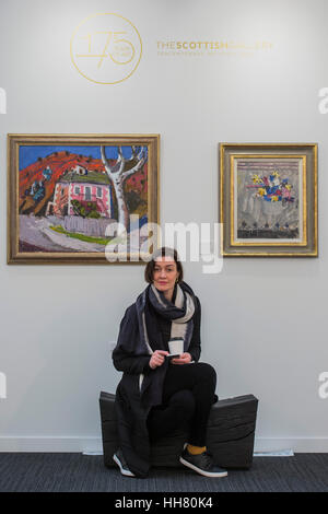 Islington, London, UK. 17. Januar 2017. Die 29. Ausgabe der London Art Fair findet im Geschäfts- und Design Centre, Islington, vom 18.-22. Januar 2017. Bildnachweis: Guy Bell/Alamy Live-Nachrichten Stockfoto