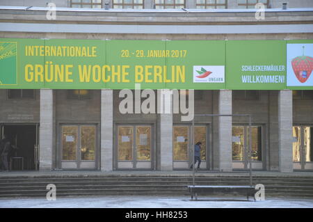 Berlin, Deutschland. 17. Januar 2017. Berlin internationale Grüne Woche 2017 findet vom 20. bis 29. Januar Credit: Markku Rainer Peltonen/Alamy Live News Stockfoto