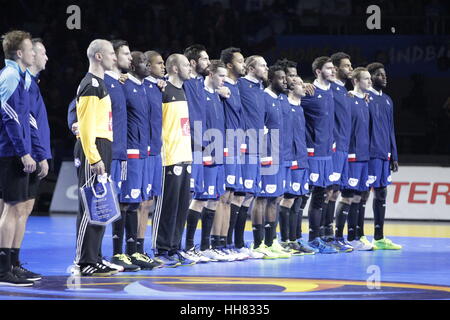 Nantes, Frankreich. 17. Januar 2017. 2017. während der Frankreich Vs Russland Spiel für die Handball-Weltmeisterschaft in Nantes zu sehen. Bildnachweis: Laurent Lairys/Agence Locevaphotos/Alamy Live-Nachrichten Stockfoto