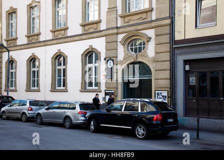 Denkmal für die Opfer der nationalsozialistischen Gewaltherrschaft in Düsseldorf. Stockfoto