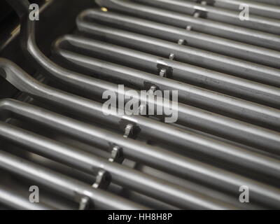 Industrielle Küche Geräte für Großküchen, Fritteuse, Detail, elektrische Heizelement Stockfoto