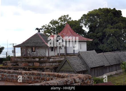 Die königlichen Gräber im Palast der Königin, bekannt als die Rova in Antananarivo, die Hauptstadt Madagaskars Stockfoto