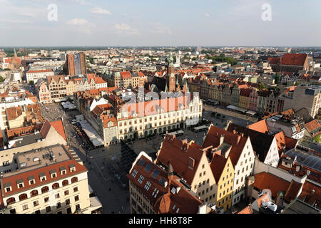 St. Elizabeth's Kirche, Turm, Skyline, Stare Miasto, Breslau, Breslau, Wroclaw, Polen Stockfoto