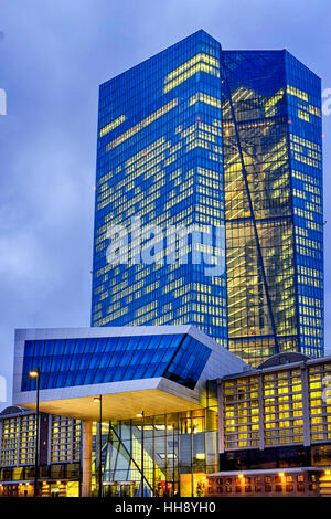 Sitz der Europäischen Zentralbank, Frankfurt am Main, Deutschland Stockfoto