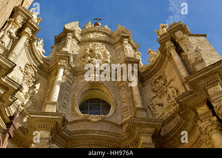 Die Kathedrale von Valencia, Spanien. Stockfoto