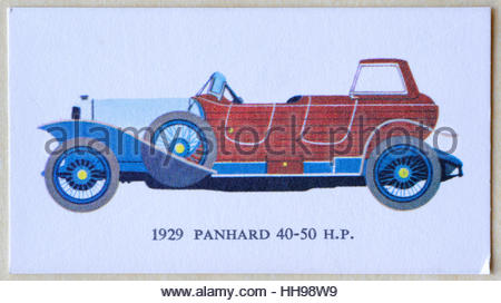 Panhard 40-50 HP 1929 Abbildung: Stockfoto