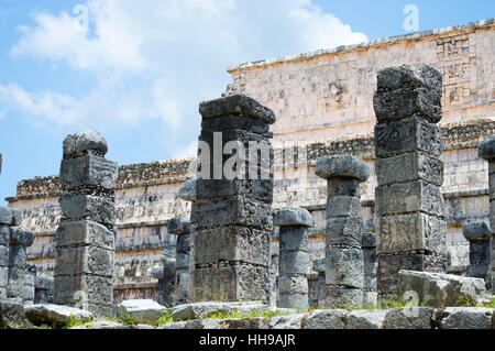 Chichen Itza Tempel der Krieger Stockfoto