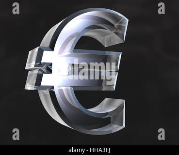 Bankkredite, Einrichtung, Glas, Kelch, Becher, Pay, verkaufen, Währung, Euro, Stockfoto