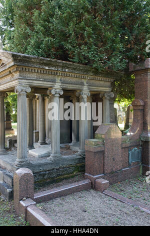 Detail von einem jüdischen Friedhof Stockfoto