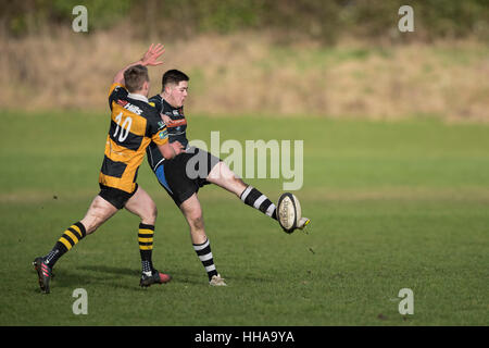 Sherborne RFC 1st XV Vs Marlborough RFC 1st XV Stockfoto