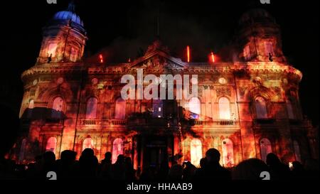 Hull City Kultur 2017, lightshow Stockfoto