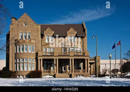 Regierung Haus, Edmonton, Alberta, Kanada, winter Stockfoto