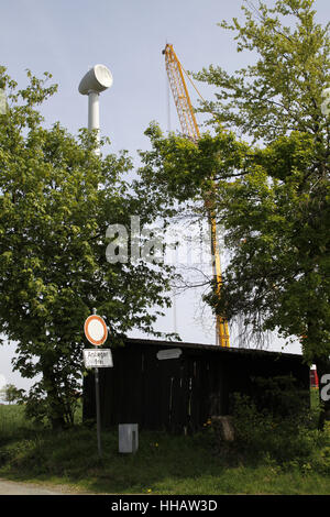 Windrad Struktur Alverdissen (Saalberg) Stockfoto