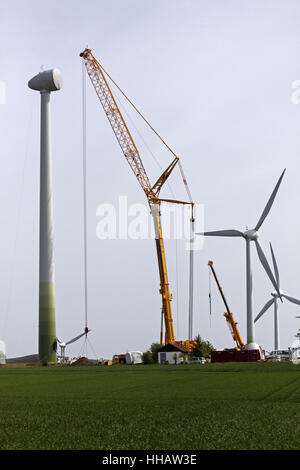 Windrad Struktur Alverdissen (Saalberg) Stockfoto