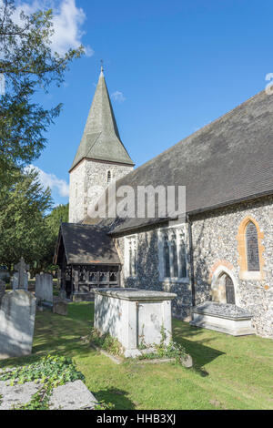 Die Pfarrkirche St. Peter & St Andrew, Church Road, Old Windsor, Berkshire, England, Vereinigtes Königreich Stockfoto