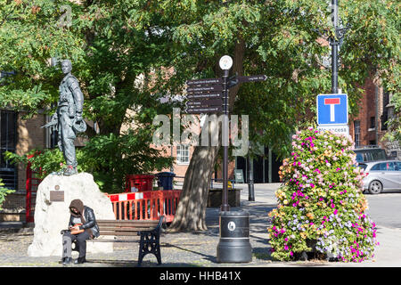 Irische Gardisten Statue, Blatt Street, Windsor, Berkshire, England, Vereinigtes Königreich Stockfoto