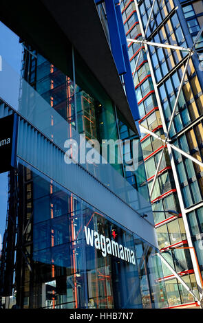 Wagamama Restaurant außerhalb neue Tate Modern, London, england Stockfoto