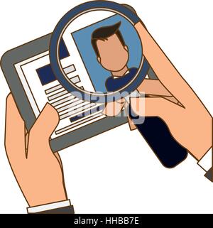 im Zusammenhang mit CV oder Lebenslauf Symbole Bild Vektor-Illustration-design Stock Vektor