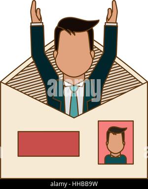 im Zusammenhang mit CV oder Lebenslauf Symbole Bild Vektor-Illustration-design Stock Vektor