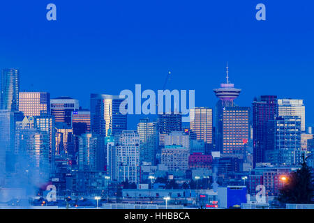 Die Skyline der Stadt, Vancouver, Britisch-Kolumbien, Kanada. Stockfoto