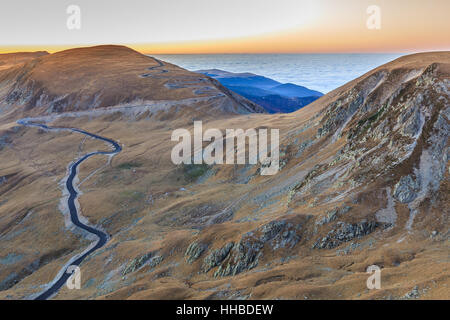 Transalpina Straße 2145m Stockfoto