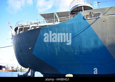 Tampa, Florida - USA - 7. Januar 2016: SS American Victory Museumsschiff Stockfoto