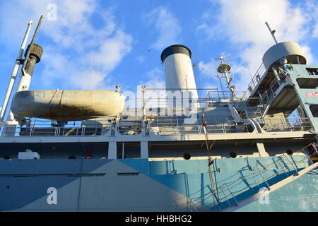 Tampa, Florida - USA - 7. Januar 2016: SS amerikanischen Siegesdenkmal und Museumsschiff Stockfoto