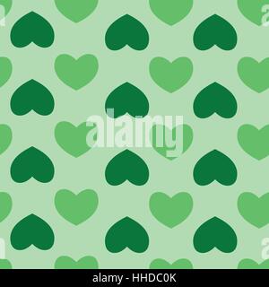 Nahtlose Muster mit Herzen. Hintergrund der Herzen zum Valentinstag. Gut für Textilien, Interior Design, für Buchgestaltung, Website Hintergrund. Stock Vektor