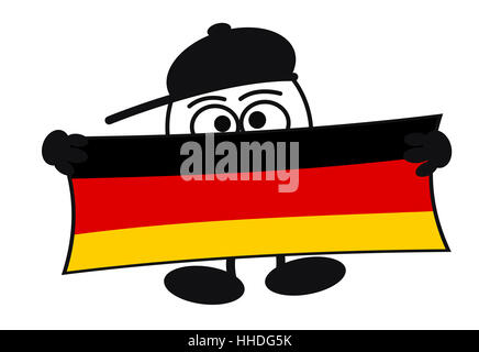 Comic, Comic, Männlich, männliche, Eingang, Plakat, Illustration, Deutschland, Deutsch Stockfoto