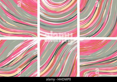 Vector set Tinte Textur Aquarell handgezeichnete Marmorierung, Illustration, abstrakten Hintergrund, Aqua print. Vorlage für Segel, Hochzeit Einladungen (Datum speichern), Einladung, Umschlag, Valentine, Kartendesign Stock Vektor