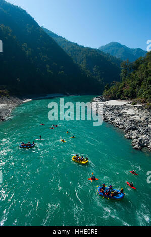 Eine rafting-Expedition auf dem Karnali River, West-Nepal Stockfoto