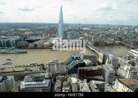 Blick auf die Scherbe von Sky Garden, London, EC3, UK Stockfoto