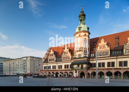 Altes Rathaus (Altes Rathaus), Leipzig, Sachsen, Deutschland Stockfoto
